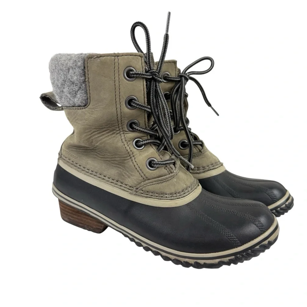 Sorel Slimpack Lace II Snow Boots Sz 8